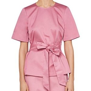NWT Ted Baker Top Tie Waist Kimono Sleeve Dusty Pink